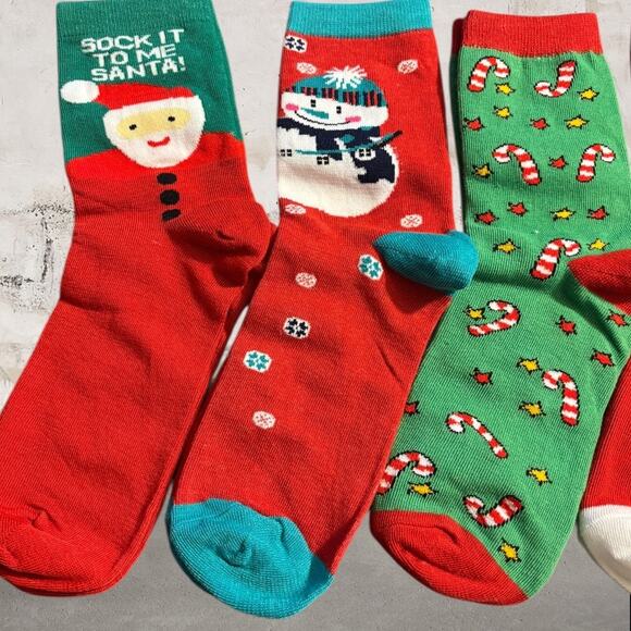 Festive Holiday Socks Set - Picture 2 of 3